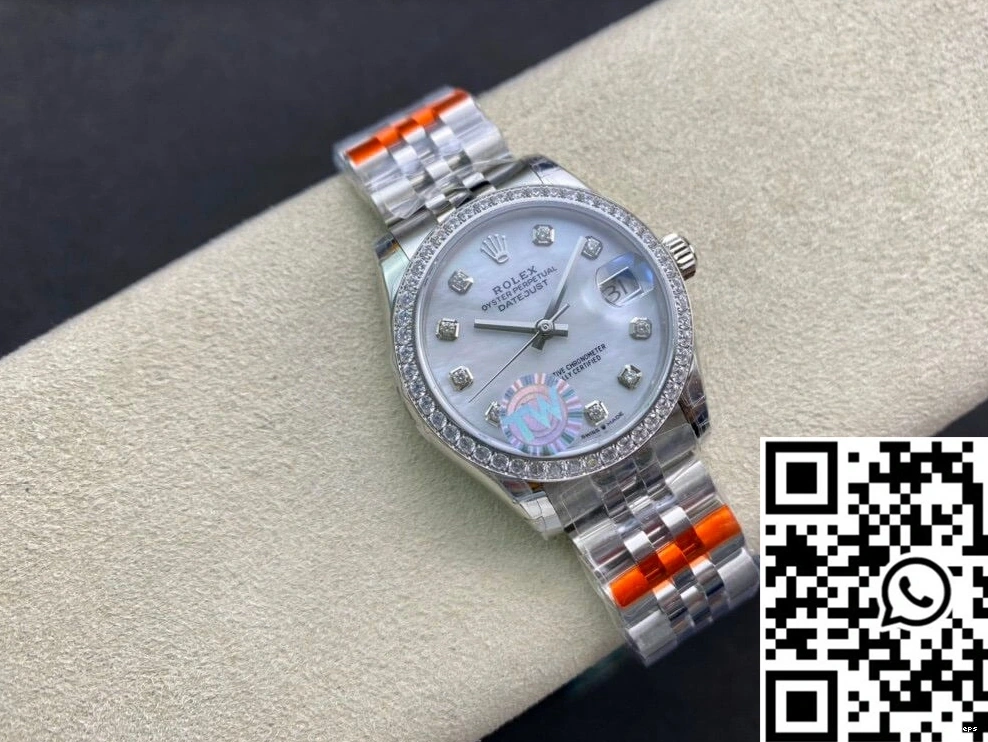 Datejust TW M278384RBR-0008 Factory Diamond Bezel Rolex 0215